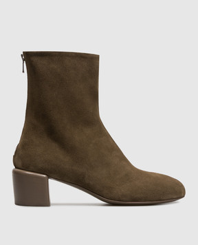 Officine Creative Flore brown suede ankle boots FLORE012WOLIVE
