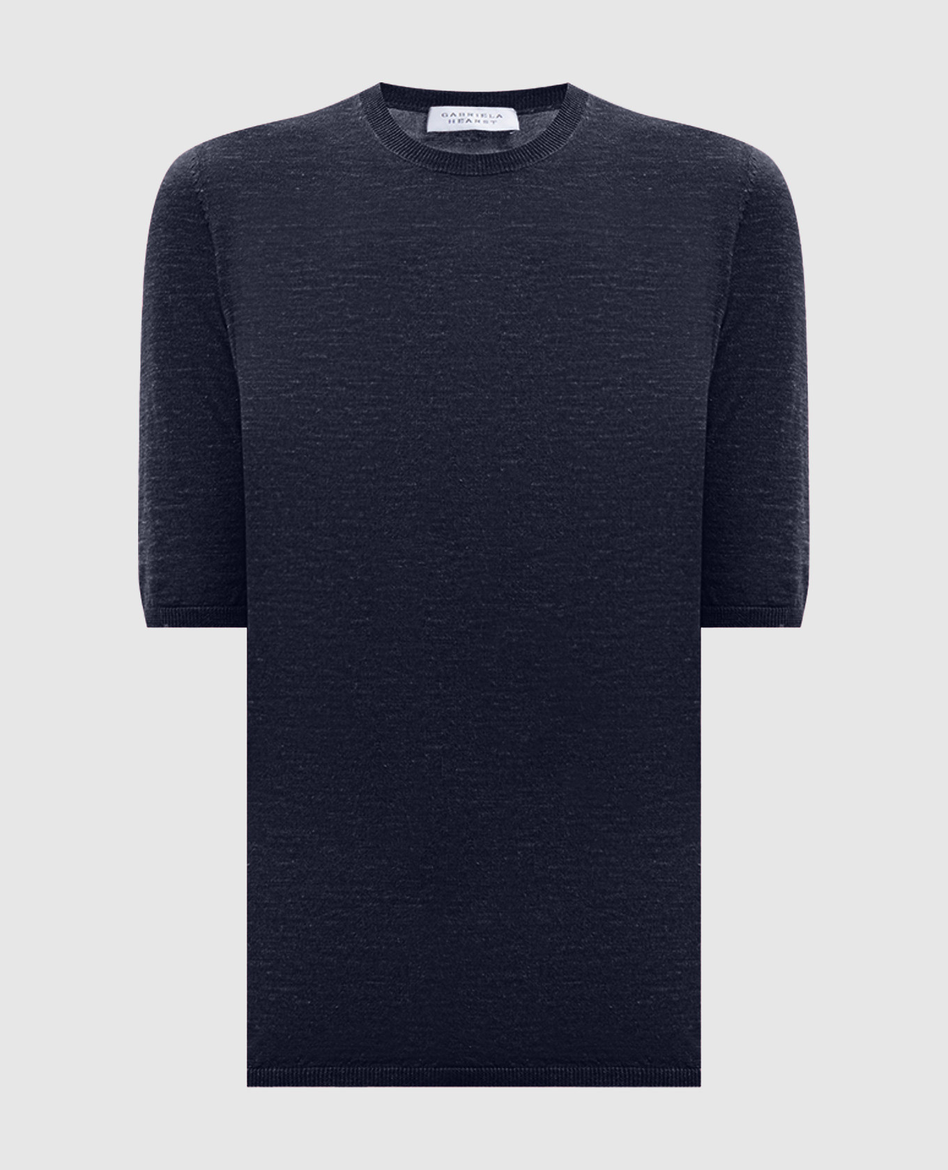 Frank blue cashmere and silk top