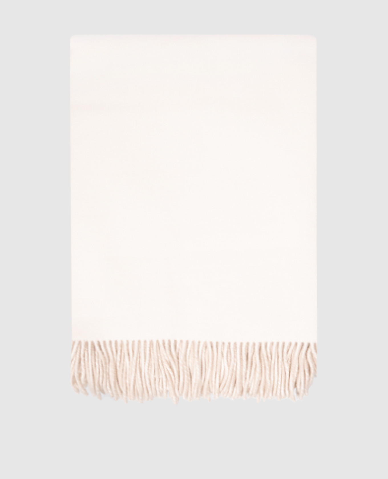 

Reversible cashmere plaid with fringe Brunello Cucinelli, Beige