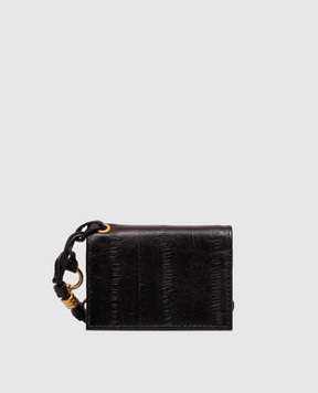 Gianni Chiarini Black leather cardholder with drawstring PF5039EEL