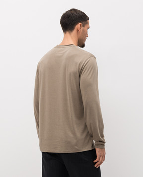 Tom Ford Khaki long sleeve shirt with monogram JCL006JMT012
