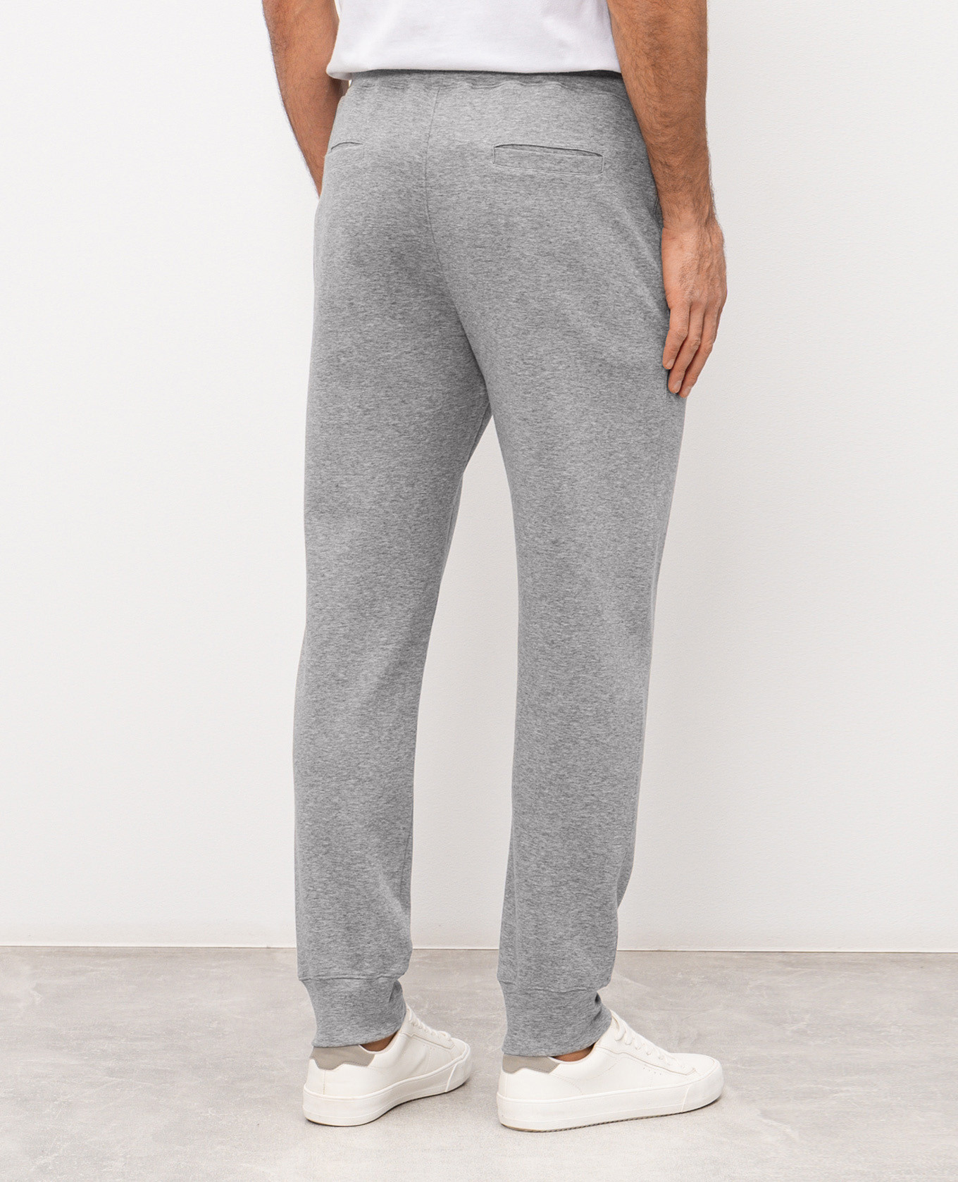 Grey melange sweatpants ISAIA 4