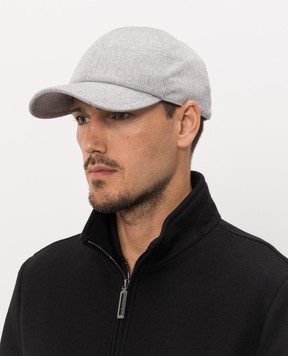 Stefano Ricci Gray cashmere cap MCV63NV11FC0001T
