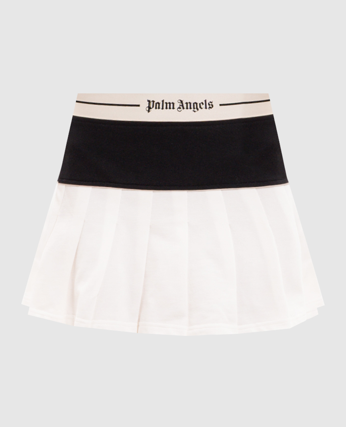 White pleated skirt
