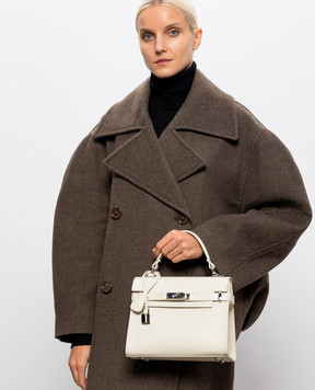 Gianni Notaro Beige leather bag 099SAFFIANONIKEL