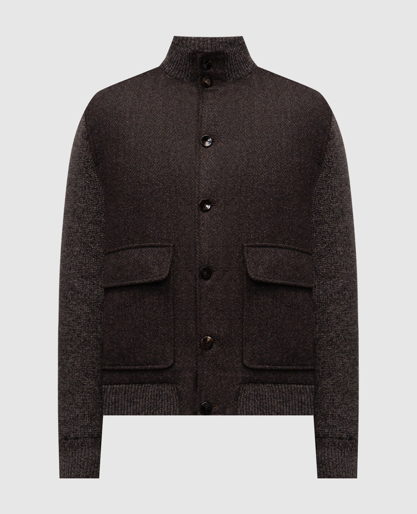 

Brown jacket with wool and cashmere Agnona