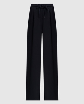 Max Mara DANCING blue sweatpants with silk MXMDANCING