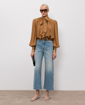Khaite Delina blue distressed jeans 1179916020