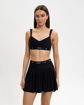 AMIRI Black top with monogram print AWBOAC1005