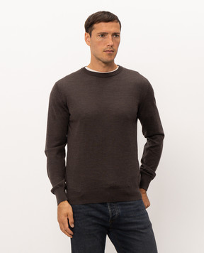 Doriani Cashmere Brown wool, silk and cashmere jumper 180007979