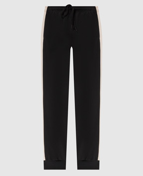 Maison Margiela MM6 Black joggers with logo embroidery SH0KA0076M20217