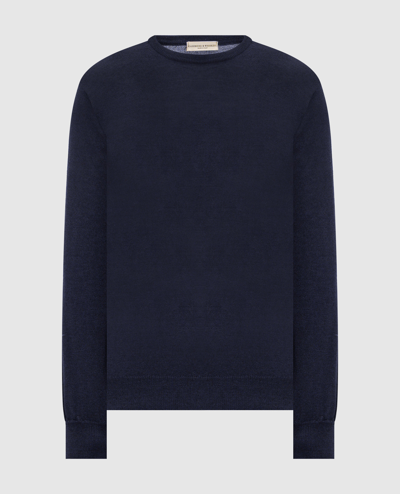 Blue wool, silk and cashmere jumper