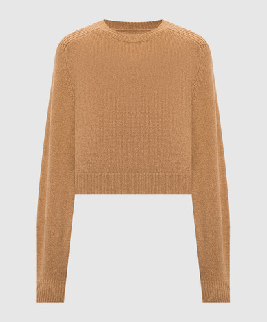 Beige Masie wool and cashmere sweater