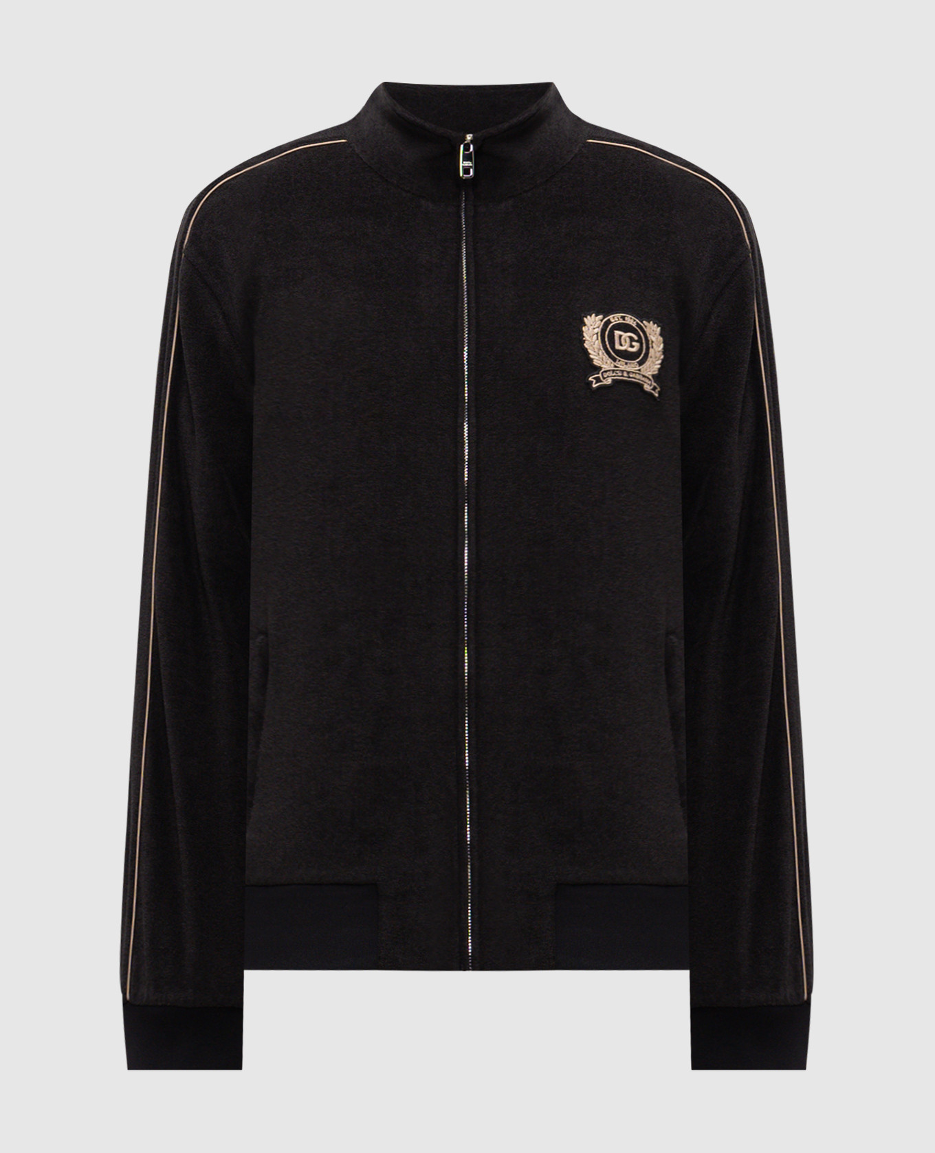 Black terry sports jacket