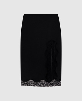 Balmain Black skirt with lace SK0000000082