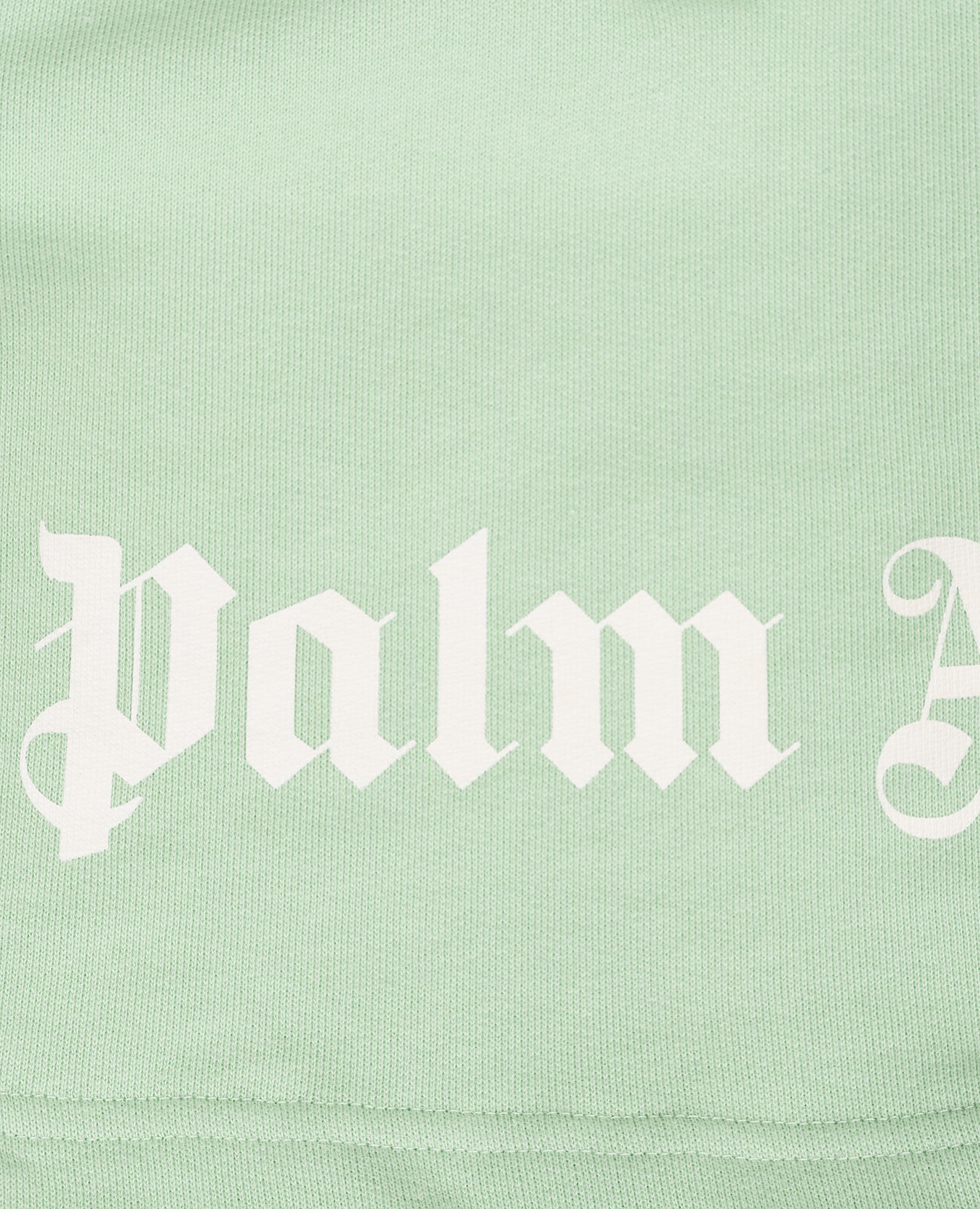 

Children's green shorts with logo print Palm Angels