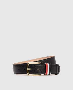 Thom Browne Black leather belt MCX039A00198