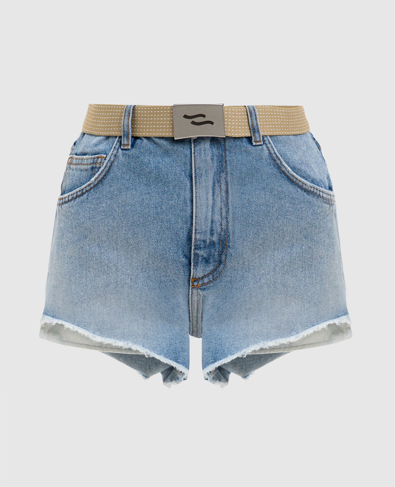

Jino blue denim shorts SSHEENA