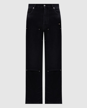 AMIRI Black jeans with a patch AM326JE010
