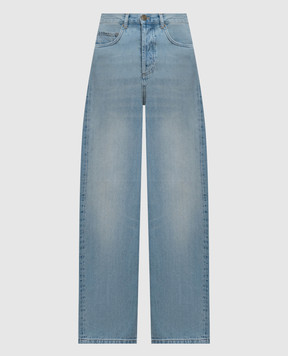 Twinset Blue jeans with logo patch 261TT2510
