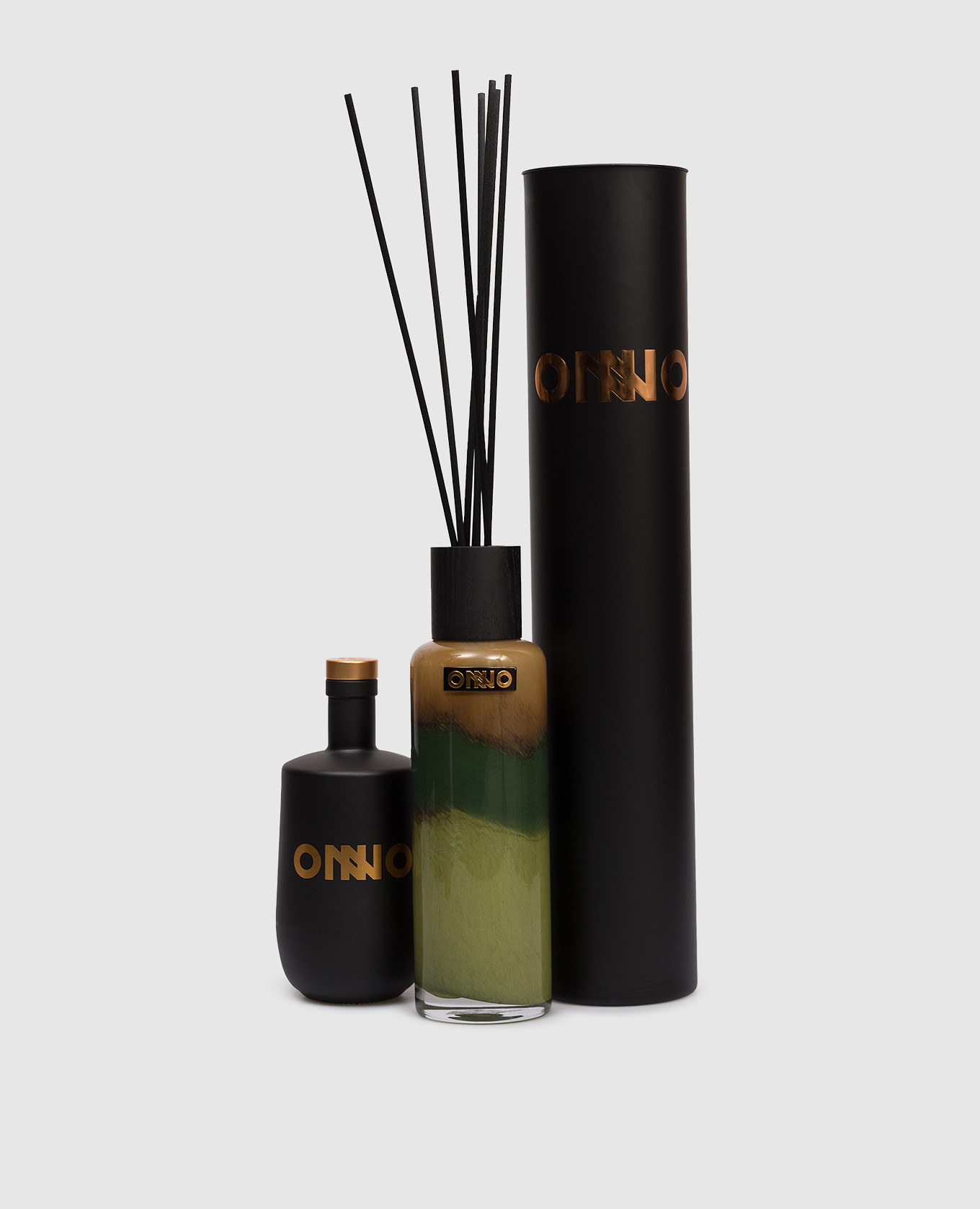 

Art Jane Aroma Diffuser and Refill Set with True Fig Fragrance 500 ml Onno, Green