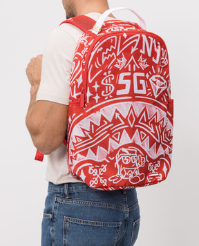 Sprayground Children's red backpack NITRO STATIC 910B8563NSZ