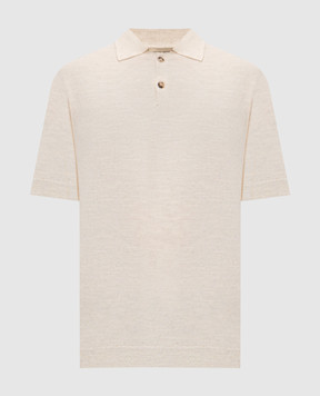 Woolrich Beige polo with linen CFWOKN2046MRUF0734