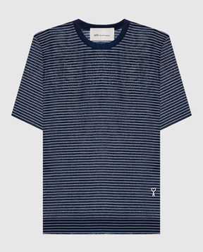 Ami Paris Blue striped T-shirt FTS373JE0212