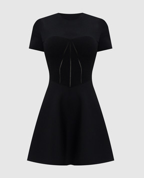 Alexander McQueen Black mini dress 870415Q1BG6