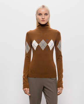 Thierry Mugler Brown wool golf 26F2TO09081146