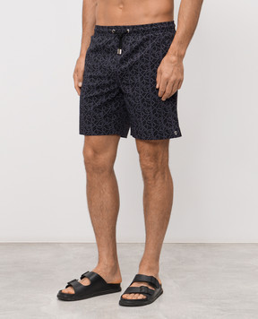 Stefano Ricci Black printed swim shorts M6B6200070B65405