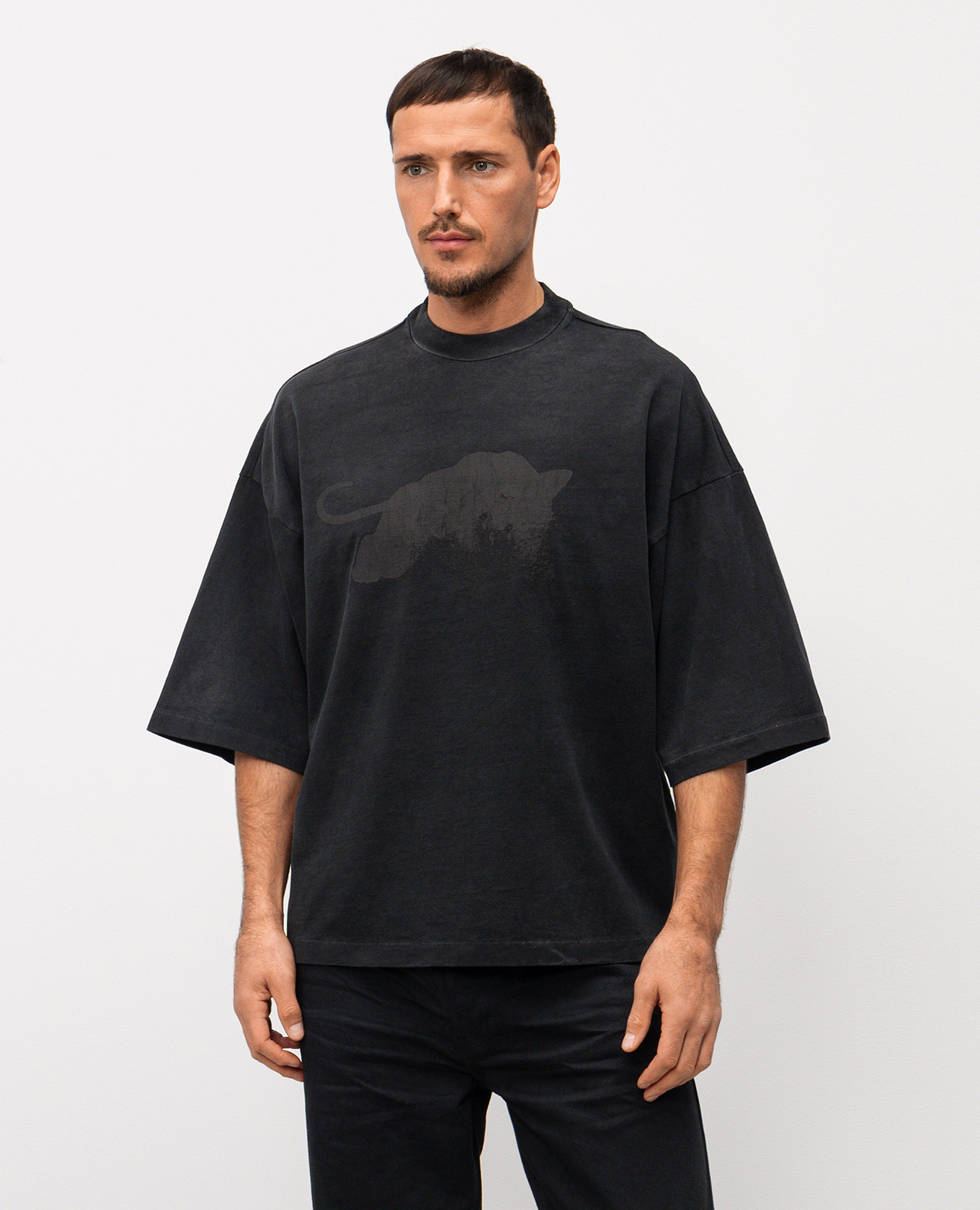 

Black t-shirt with Le Panteres print Fear of God