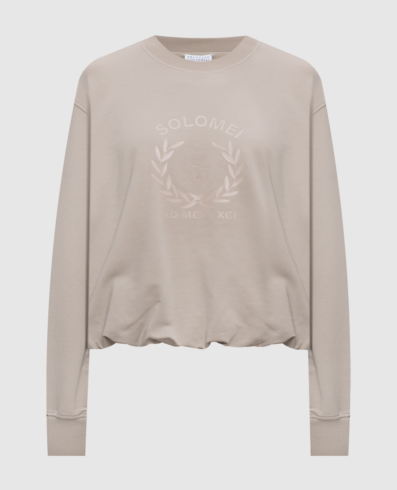 Beige sweatshirt with print