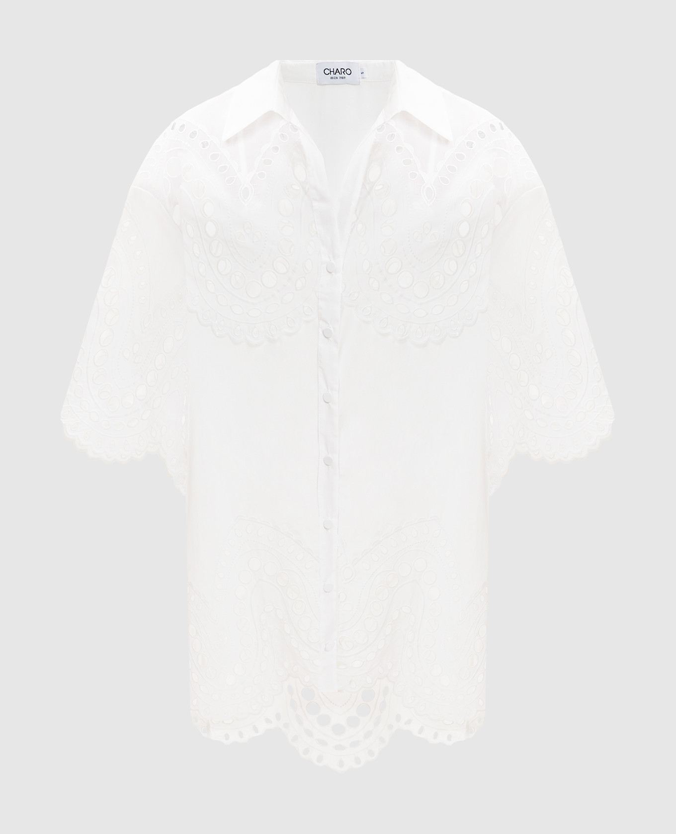White elongated blouse Tao