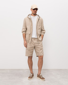 Stefano Ricci Beige linen and wool jacket M7J6100160LW001Q