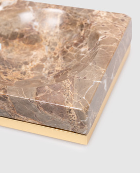 Treesseci Brown Palace Marble Soap Dish PA01AEMGD