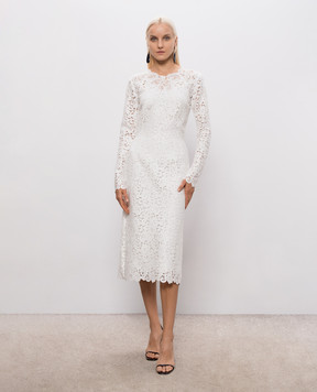 Ermanno Scervino White lace dress D492Q313CSAPEWZ