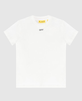 Off-White Children's white T-shirt with print 44GAA001S26J003