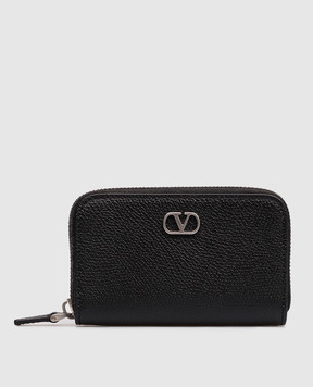 Valentino Black leather wallet VLogo 9Y2P0AY3UAG