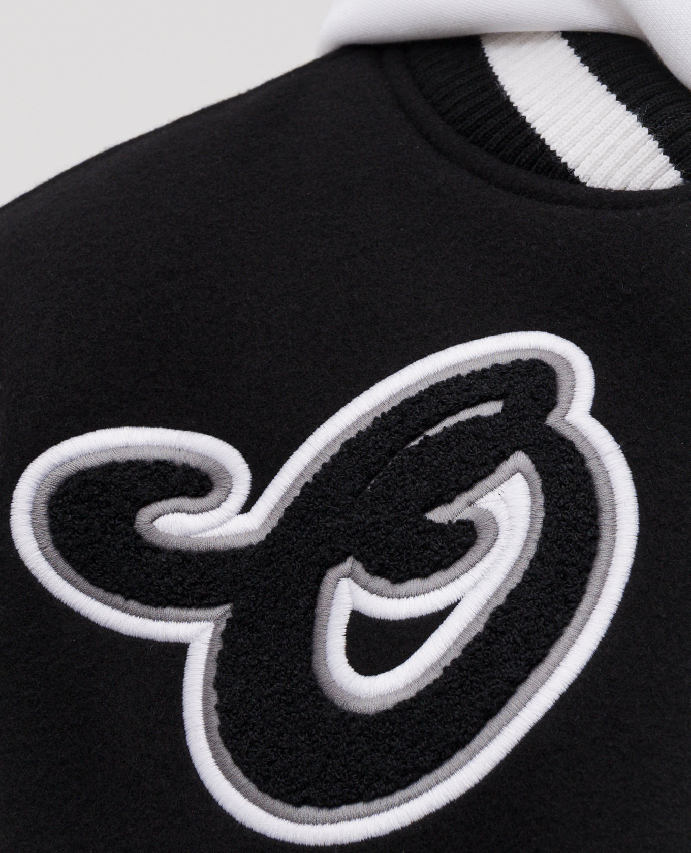 

Black logo combination bomber jacket Off-White