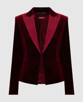 Max Mara Red velvet jacket Eolie EOLIE