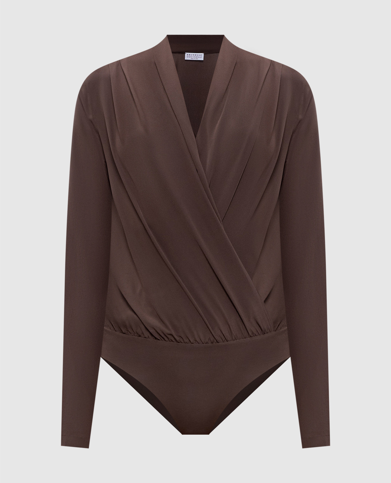 

Brown silk bodysuit Brunello Cucinelli