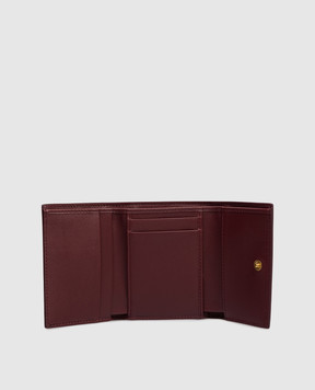 Dolce&Gabbana Burgundy leather wallet with logo BI0770A9S25