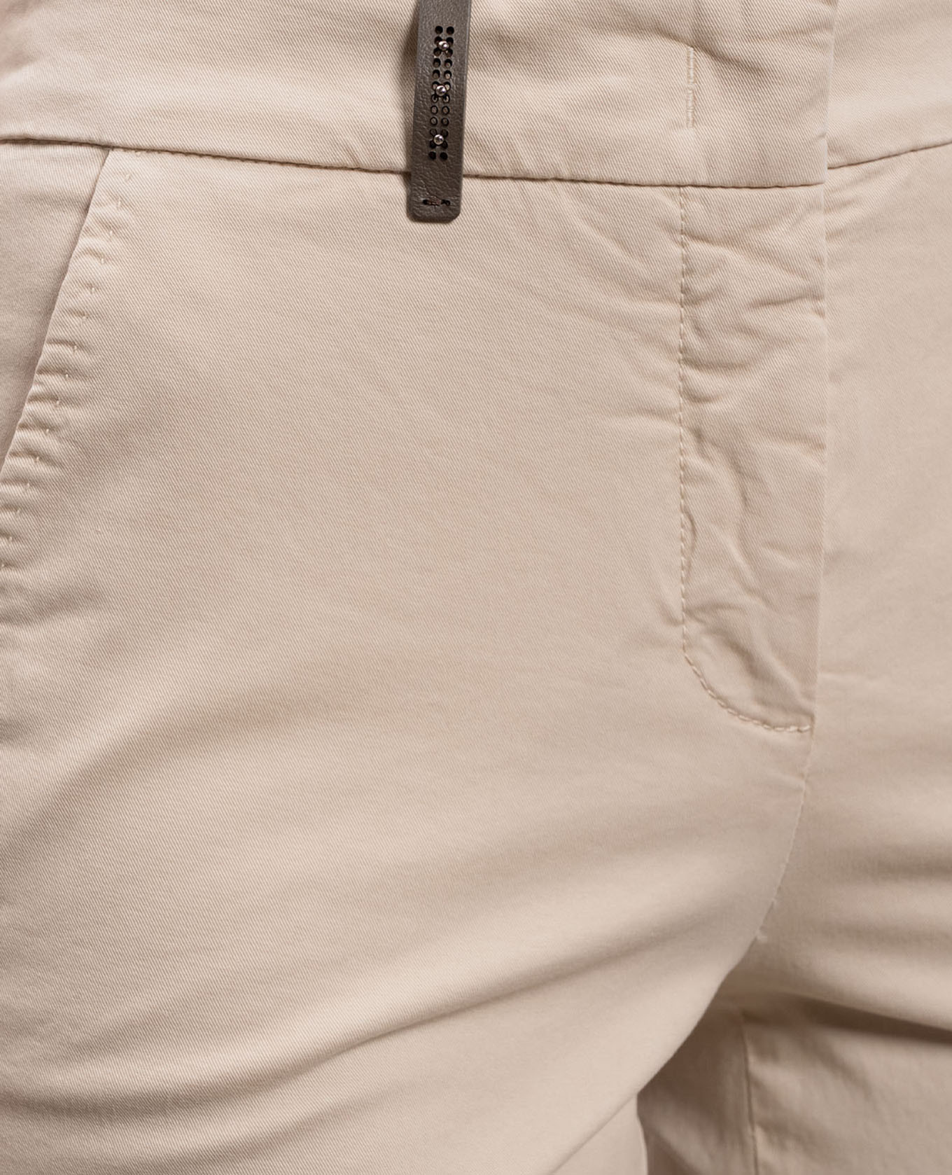 Beige pants with a patch Peserico 4