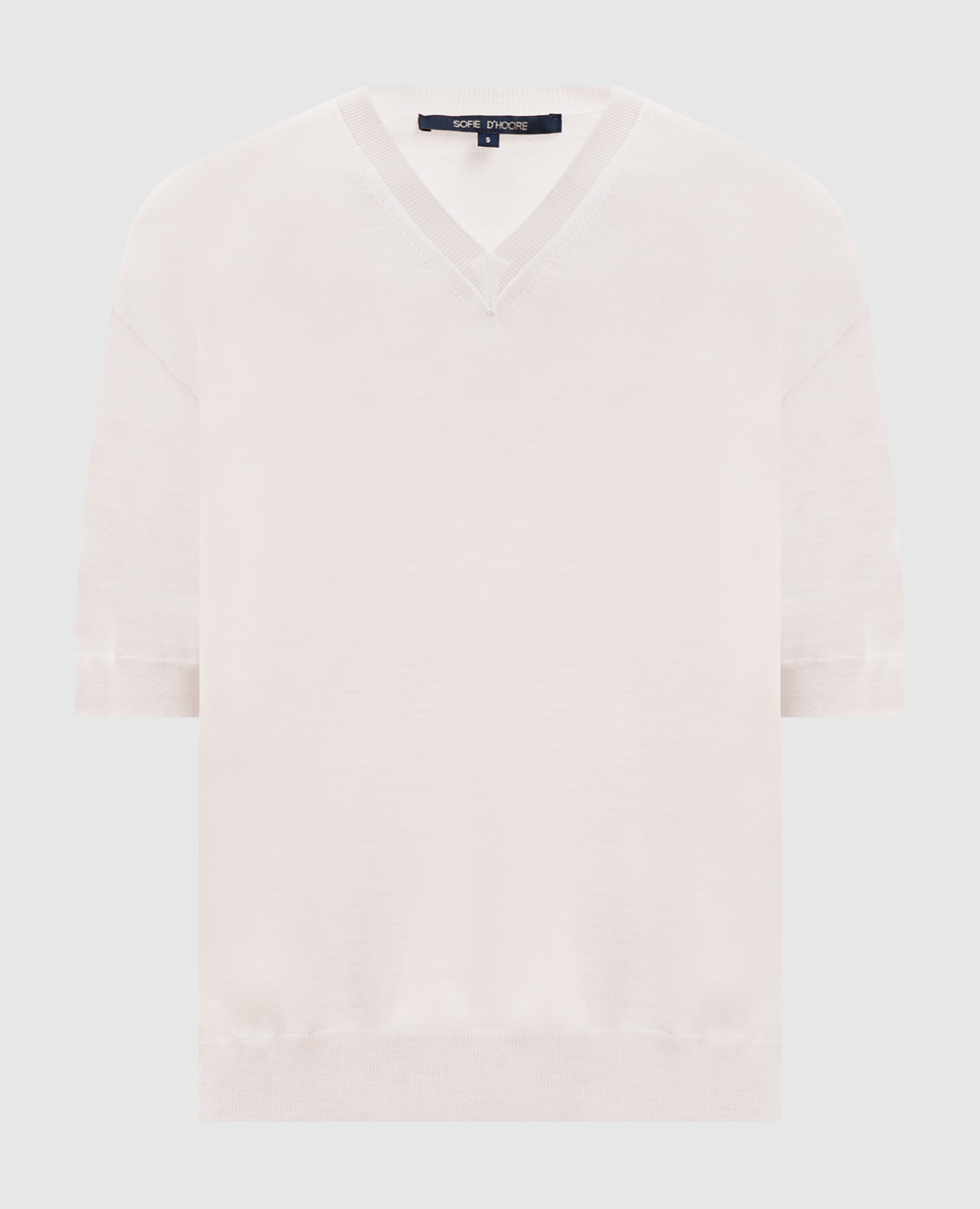 Ivory wool MEMO T-shirt Sofie D`Hoore