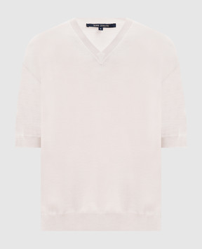 Sofie D`Hoore Ivory wool MEMO T-shirt MEMOYMER