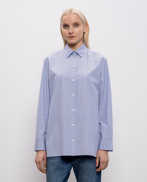 The Row Sisilia blue striped shirt 5652W4448