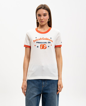 Dolce&Gabbana Ivory T-shirt with print F8N08TGDDNG
