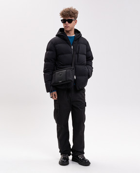 Moncler Blue jumper with logo patch L20919C00004M1113