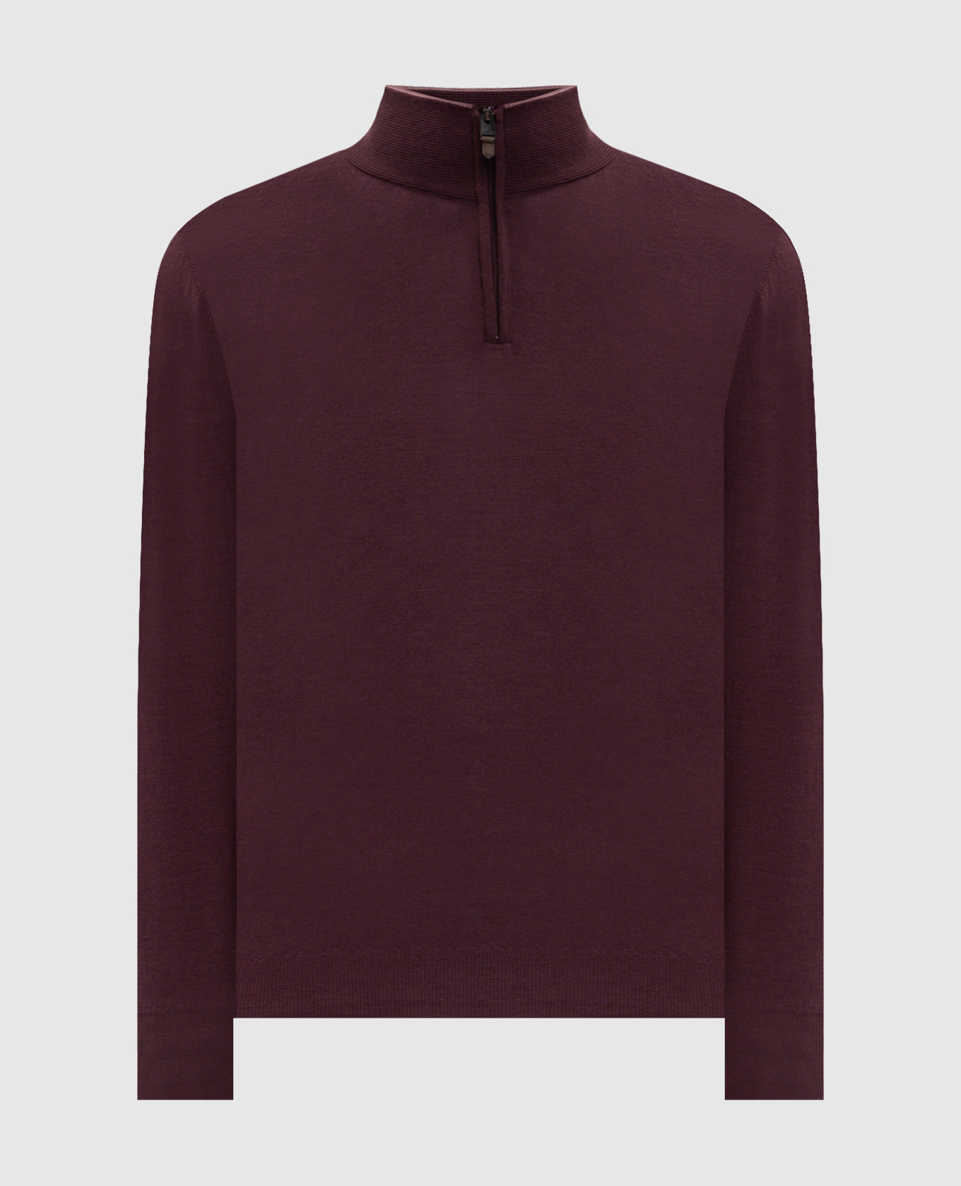 Burgundy wool jumper